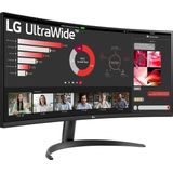 LG 34WR50QK-B - QHD Curved Ultrawide Monitor - 100hz - 34 inch