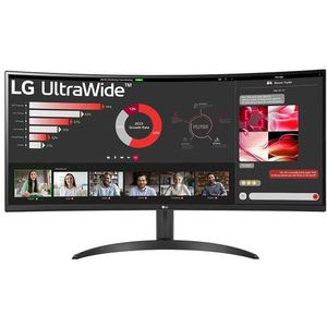 LG - 34WR50QK - QHD Curved Ultrawide Monitor - 100Hz - 34 inch