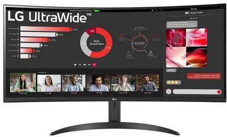 LG - 34WR50QK - QHD Curved Ultrawide Monitor - 100Hz - 34 inch