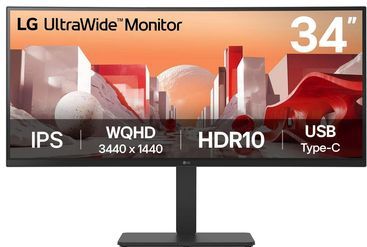 LG Electronics - 34BA75QE-B.AEU - Beeldscherm - 86,4 cm - LCD - Wide Quad HD