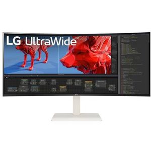 LG - 38BR85QC-W.AEU Monitor - Wit - 96,5 cm - UltraWide Quad HD+