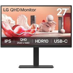 LG - 27BA75QB - Ledmonitor - QHD-resolutie - Ergonomisch Verstelbaar