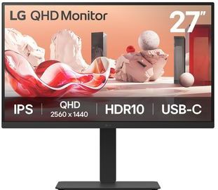 LG - 27BA75QB - Ledmonitor - QHD-resolutie - Ergonomisch Verstelbaar