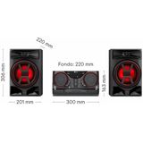 LG - XBOOM CK43N - Stereosysteem - Zwart - Bluetooth - WiFi - CD Speler - 300 W
