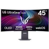 LG - UltraGear™ 45GX90SA-B - Gaming Monitor - Gebogen - OLED-paneel - WQHD-resolutie
