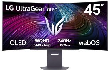 LG - UltraGear™ 45GX90SA-B - Gaming Monitor - Gebogen - OLED-paneel - WQHD-resolutie