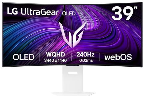 LG - 39GX90SA-W - Curved Ultrawide Gaming Monitor - 240Hz - USB-C - Smart LG WebOS