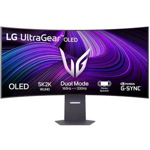 LG - 45GX950A - UltraGear - Curved Gaming Monitor - 5K - 45 inch - Dual-Mode 165hz/330hz - USB-C 90W - Displayport 2.1