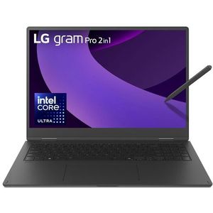 LG 16" 16TB90TP-K Notebook ultra 7 16GB LPDDR5x 1TB SSD W11P (16", 1000 GB, 16.38 GB, DE), Notebook, Zwart