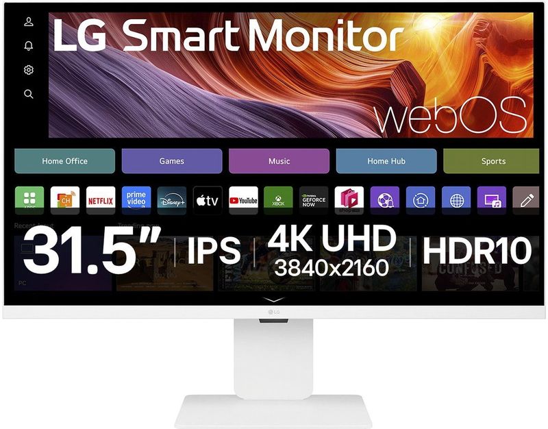 LG - 32U850SA-W - Smart Monitor - 32 Inch - 4K Ultra HD - USB-C 90W - WebOS