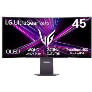 LG - Ultragear 45GX900A-B - Monitor - Zwart - 45 inch - WQHD OLED Curved
