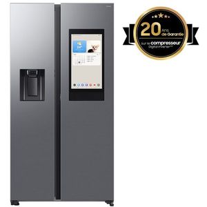 Samsung Family Hub™ RS90F66BETEF - 9-serie - Amerikaanse koelkast - Wifi - Mat inox