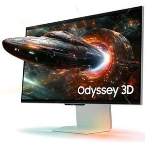 Samsung - Odyssey G90XF - 3D Monitor - Zilver - 27'' IPS - 3840x2160 4K - 165 Hz