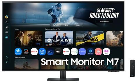 Samsung - M70F - Smart Monitor - 43 inch - 4K UHD - Zwart