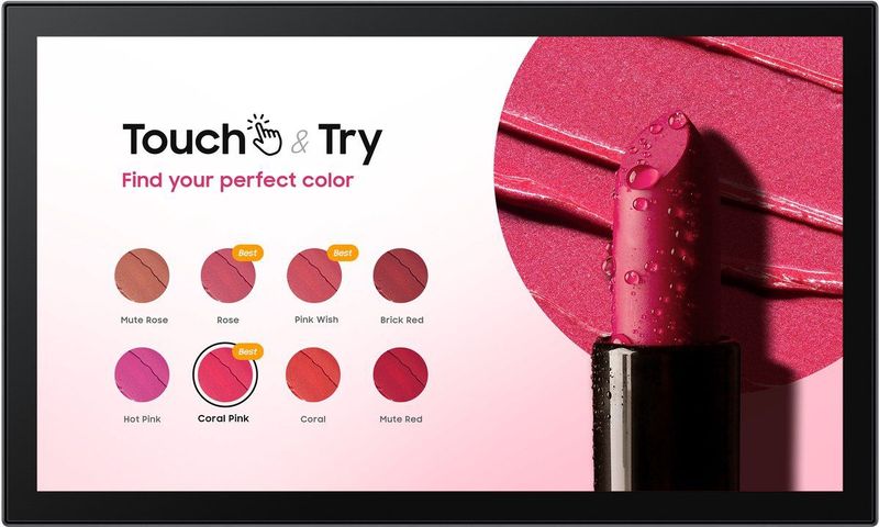 Samsung Qb13c-t Small Touch Signage 16/7 13" Ads 500cd/m² 1920 × 1080pixels