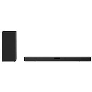 LG SN5Y Soundbar TV Bluetooth 400W 2.1 kanalen met draadloze subwoofer, DTS Virtual-technologie: X, Dolby Digital, High Resolution Audio, AI Sound Pro, optische ingang, USB, HDMI, zwart