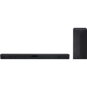 LG SN4 Bluetooth tv-soundbar 300 W 2.1 met draadloze subwoofer, DTS Virtual, X, Dolby Digital, AI Sound Pro, optische ingang, USB, HDMI, zwart