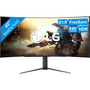 LG UltraGear OLED 45GR95QE-B - WQHD Curved UltraWide Gaming Monitor - 240hz - 0.03ms - 45inch