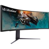 LG Electronics LG Ultragear™ 49GR85DC-B 49 inch Curved Gaming PC Monitor - VA Panel Dual QHD resolutie (5120 x 1440), 1ms GtG 240Hz, DisplayHDR™1000, AMD FreeSync Premium Pro, HDMI 2.1, kromming 1000R