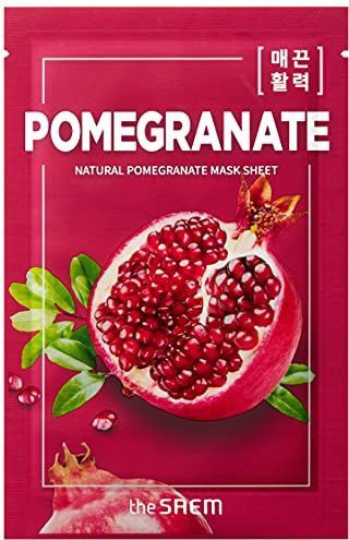 theSaem SAEM Face mask Natural Mask Sheet Pomegranate rejuvenating 21ml