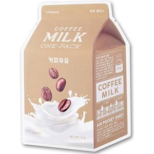 A'PIEU - Milk One Pack Sheet Mask - Coffee - Gezichtsmasker - 1stuk