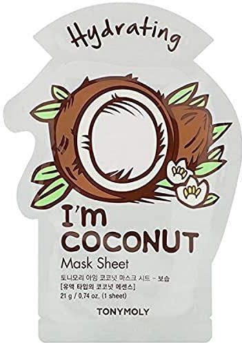 Gezichtsmasker - Kokosnootextract - 3-laags Rayon - Hydrateert Huid