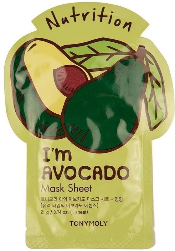TonyMoly - I'm Avocado - Gezichtsmasker - Avocado - 1 Stuk
