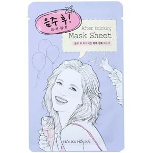 Holika Holika - Mask Sheet After Drinking odświeżająco-oczyszczająca maseczka na bawełnianej płachcie po imprezie