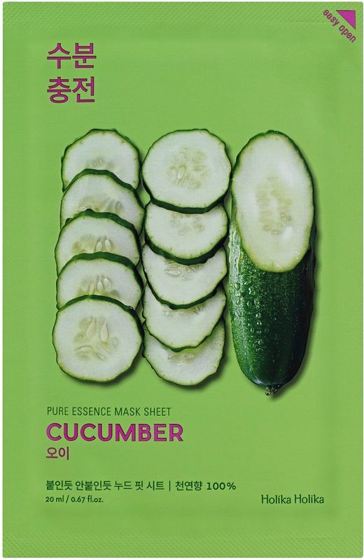 Holika Holika - Pure Essence Mask Sheet - Komkommer - 3 ml