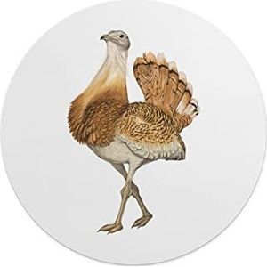 Questo Casa, Ronde digitaal bedrukte muismat, antislip onderkant, voor kantoor en thuis, diameter: 22 cm