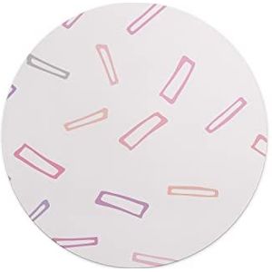 Questo Casa, Ronde muismat, digitaal bedrukt, antislip onderkant, voor kantoor en thuis, diameter 22 cm