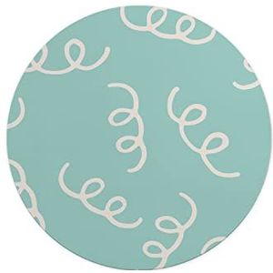 Questo Casa, Ronde muismat met antislip onderkant voor kantoor en thuis, diameter 22 cm