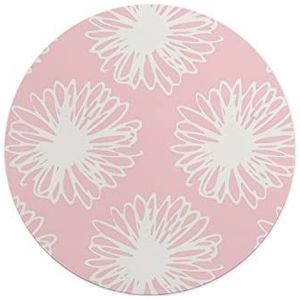 Questo Casa, Ronde muismat met antislip onderkant voor kantoor en thuis, diameter 22 cm