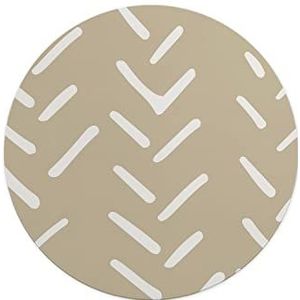 Questo Casa, Ronde muismat met antislip onderkant voor kantoor en thuis, diameter 22 cm