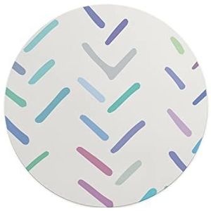 Questo Casa, Ronde digitaal bedrukte muismat, antislip onderkant, voor kantoor en thuis, diameter: 22 cm