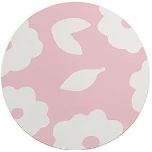 Questo Casa, Ronde muismat met antislip onderkant voor kantoor en thuis, diameter 22 cm