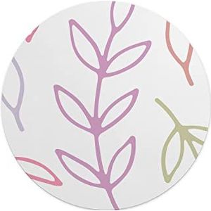 Questo Casa, Ronde muismat met antislip onderkant voor kantoor en thuis, diameter 22 cm