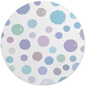 Questo Casa, Ronde muismat met antislip onderkant voor kantoor en thuis, diameter 22 cm