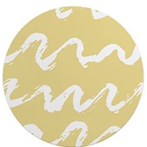 Questo Casa, Ronde digitaal bedrukte muismat, antislip onderkant, voor kantoor en thuis, diameter: 22 cm