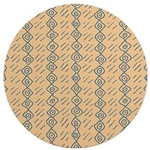 Questo Casa, Ronde muismat met antislip onderkant voor kantoor en thuis, diameter 22 cm