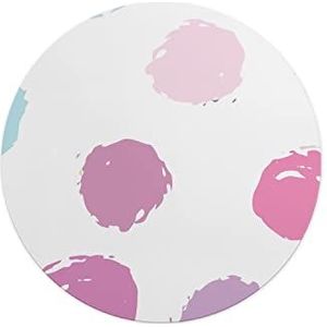 Questo Casa, Ronde muismat met antislip onderkant voor kantoor en thuis, diameter 22 cm