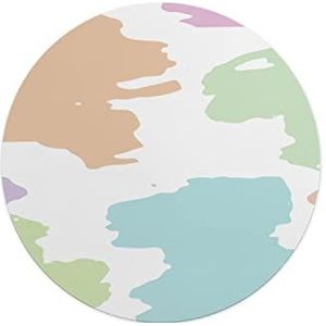 Questo Casa, Ronde muismat met antislip onderkant voor kantoor en thuis, diameter 22 cm