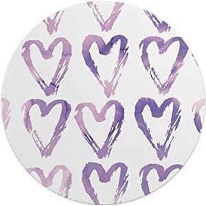 Questo Casa, Ronde muismat met antislip onderkant voor kantoor en thuis, diameter 22 cm