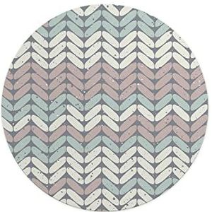 Questo Casa, Ronde digitaal bedrukte muismat, antislip onderkant, voor kantoor en thuis, diameter: 22 cm
