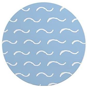 Questo Casa, Ronde muismat met antislip onderkant voor kantoor en thuis, diameter 22 cm