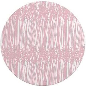 Questo Casa, Ronde digitaal bedrukte muismat, antislip onderkant, voor kantoor en thuis, diameter: 22 cm