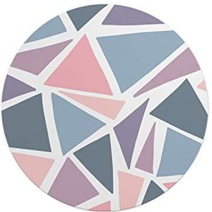 Questo Casa, Ronde digitaal bedrukte muismat, antislip onderkant, voor kantoor en thuis, diameter: 22 cm