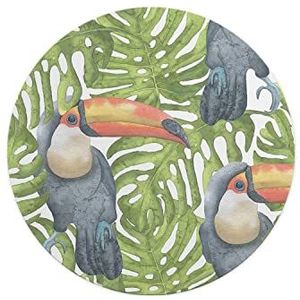Questo Casa, Ronde digitaal bedrukte muismat, antislip onderkant, voor kantoor en thuis, diameter: 22 cm