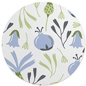 Questo Casa, Ronde muismat met antislip onderkant voor kantoor en thuis, diameter 22 cm