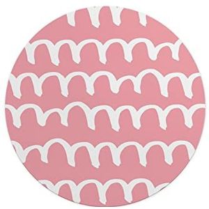 Questo Casa, Ronde digitaal bedrukte muismat, antislip onderkant, voor kantoor en thuis, diameter: 22 cm